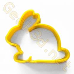 Cookie cutter Rabbit yellow
