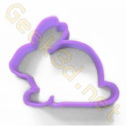 Cookie cutter Rabbit purple