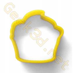 Emporte-pièce Cupcake jaune