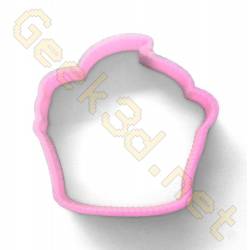 Cookie cutter Cupcake pink