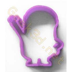 Cookie cutter Minion purple