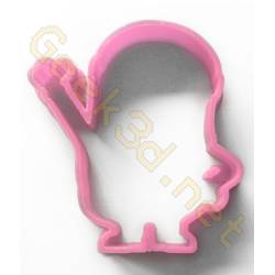 Cookie cutter Minion pink