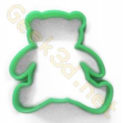 Cookie cutter Teddy bear green