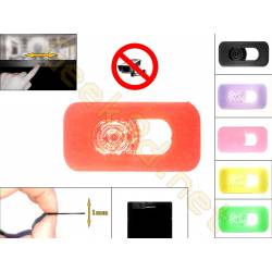 Cache cam noir - cache webcam rouge pour pc ultra fin 1mm - couleur au choix