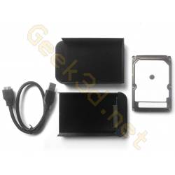 Disque dur externe écologique pack HDD boitier lecteur USB 3.0 noir