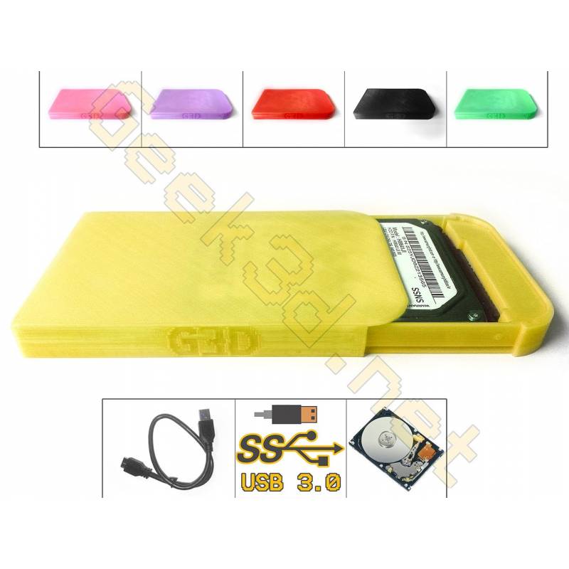 HDD external Hard Drive Disk yellow