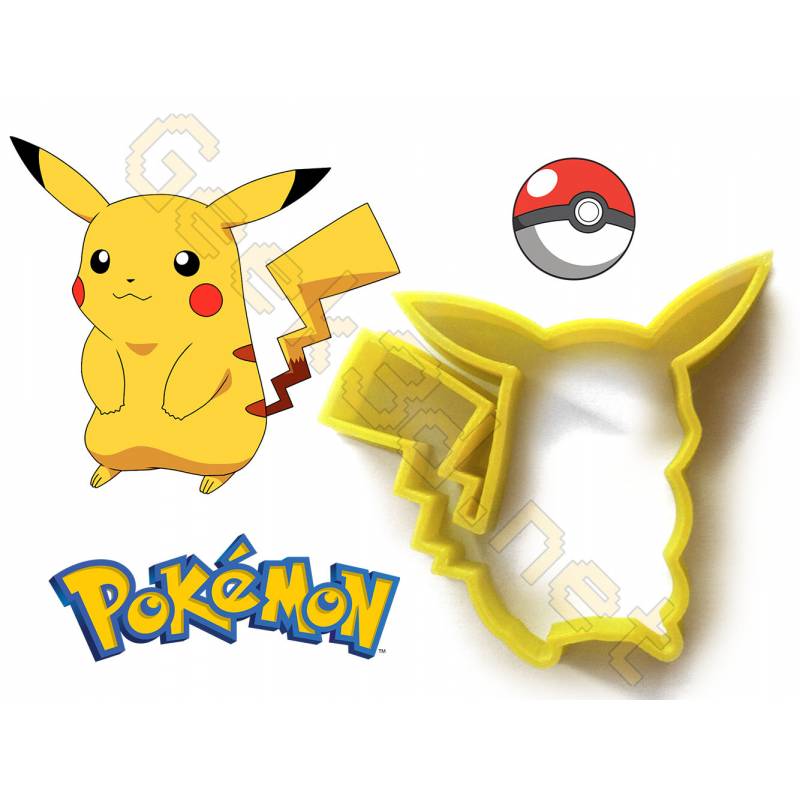 Emporte-pièce Pikachu découpoir Pokémon pour biscuit et gâteau impression 3D